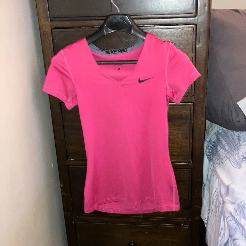 Size small Hot pink nike pro top